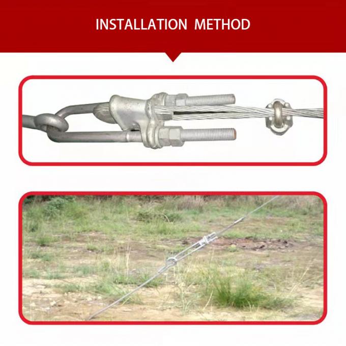 NUT Adjustable Wedge Pulling Line Strain Clamp Compression Cable Conductor