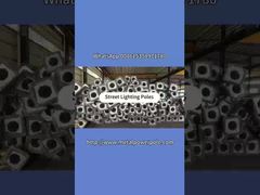 Customizable Electical Outdoor Solar Street Light Pole Design With Hot-Dip Galvanized Coating