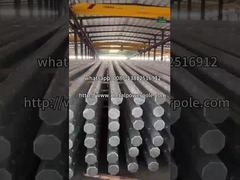How Galvanized Steel Power Poles Are Made#Steel utility pole#Steel distribution polesion pole##