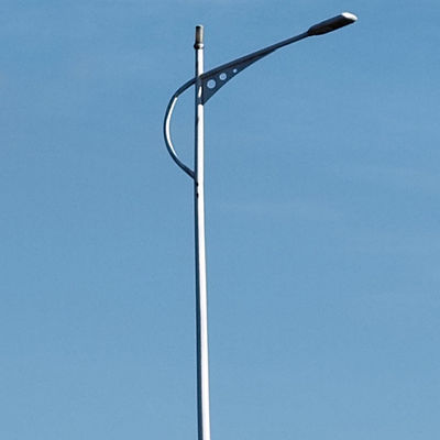 Hot Dip Galvanized Steel Street Light Pole For Customizable Outdoor Lighting Solutions In Conical/Polygonal/Round Shape
