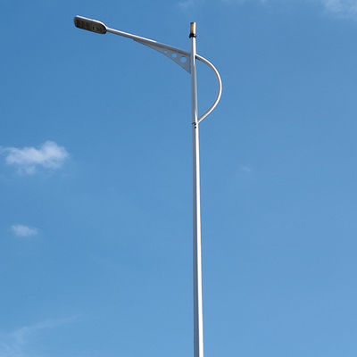 Customizable Street Light Pole Design with Hot-Dip Galvanized Steel Material Perfect for Outdoor Lighting Projects