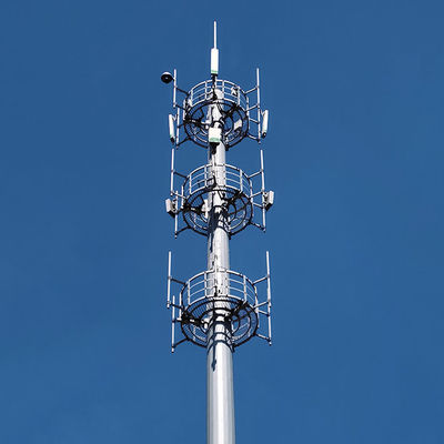 Telecom Poles Polygonal Shape Deflection Calculation And Steel Pole Structure Analysis Report For Q235 Material