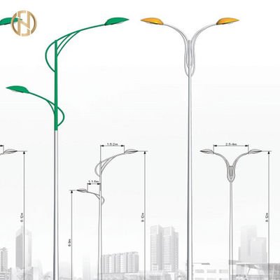 Custom 12M Galvanized Light Pole Anti Corrosion