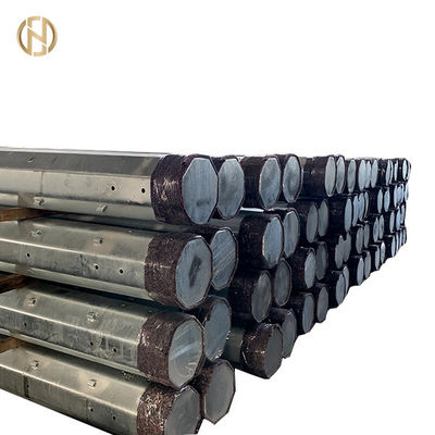 Bitumen  Electric Power Transmission Pole 5.3KN - 20KN Black 98% Zinc Painting