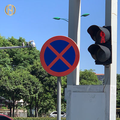 Custom Road Sign Pole Galvanized And Powder Coating Surface Treatment