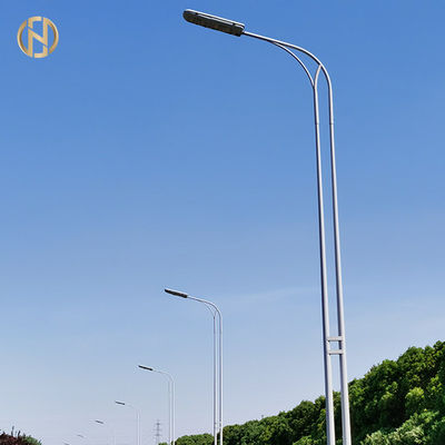 Hot Dip Galvanized Octagonal Solar Street Light Pole Design for Conical/ Polygonal/Round or others Multi-pyramidal Shape