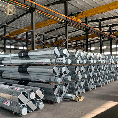 12M Swaged Tubular Pole Durable For Overhead Electric Lines 11KV Or 33KV