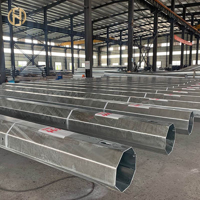 10 - 30M Hot Dip Galvanized Pole ASTM 123 ASTM 153 30FT 10KV - 550KV