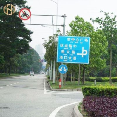 6m 6.5m 8m Road Sign Pole  Galvanized Steel Street Sign Pole Octagonal Shape