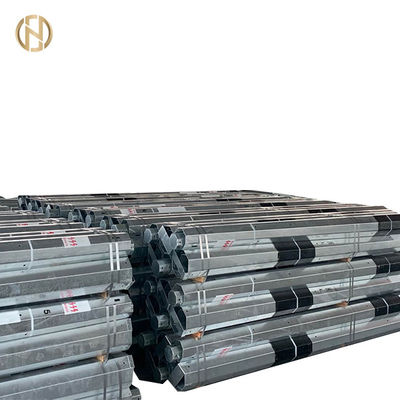 Tubular Metal Electrical Pole 11M 450daN 550daN Low Silicon Well Finished Galvanization