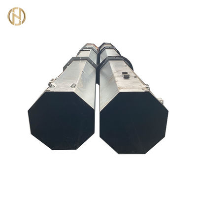 300daN 200daN Metal Electric Pole Hot Roll Steel Q345B GR65 2 - 3.5mm