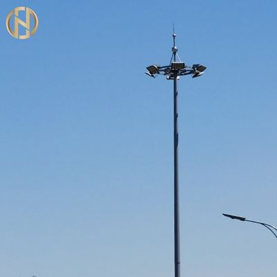 Hot Dip Galvanized Steel Stadium Telescoping High Mast Light Pole