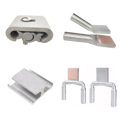 Transition Compression Terminal Clamps Heat Resistant Double Conductor
