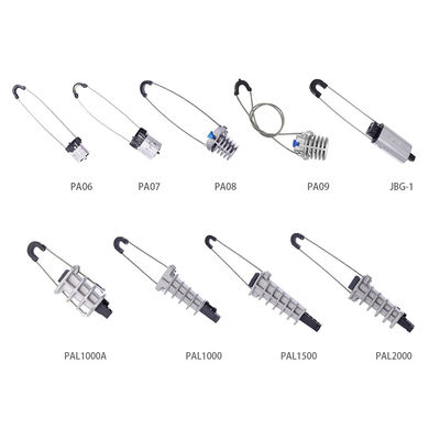 High Strength Metal Cable Optic Tension Clamp Dead End Anchoring Wedge Clamp Fiber