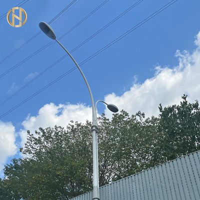 Buy 3m 6m 8m 12m Customized Hot Dip Galvanized Octagonal Solar Road Light Pole Design online manufacture