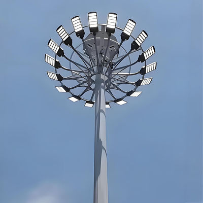 Buy Hot Dip Galvanized High Mast pole Stadium Lighting Pole online manufacture