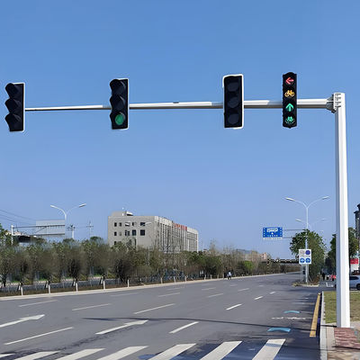 Buy Customizable Hot-Dip Galvanized and Corrosion-Resistant Traffic Signal Mast Steel Poles Made in China online manufacture