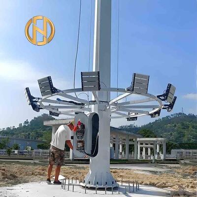 Buy Factory Direct Supply 25m 30m High Mast Light Adjustable Lamp Pole Electrical Equipment online manufacture