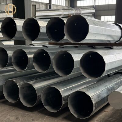 Buy Customizable Hot Dip Galvanized Octagonal Steel Power Pole - High Strength Overhead Transmission Infrastructure - 18 Years Quality Assurance from Chinese Source Factory online manufacture