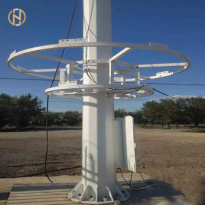 Buy 25M-45M Automatic Raising & Lowering High Mast Light Tower: Galvanized Tubular Steel Pole with Winch System for Airports and Stadiums online manufacture