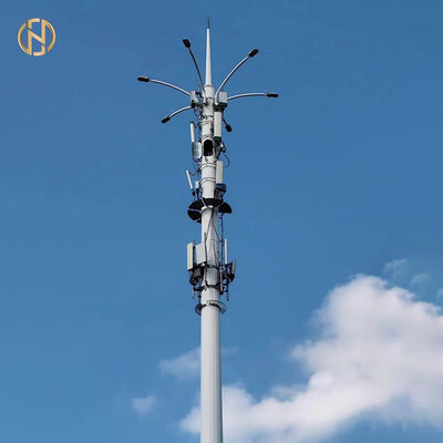 Buy Galvanized 5G Communication Steel Pole for Outdoor Telecom Tower | Custom Monopole Cell Antenna Mast from China Manufacturer online manufacture