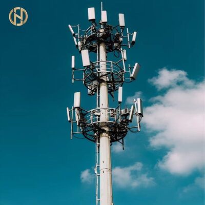 Buy Hot‑Dip Galvanized Telecommunication Steel Pole – TIA/EIA‑222 Compliant, 20‑50m for 4G/5G Base Stations online manufacture