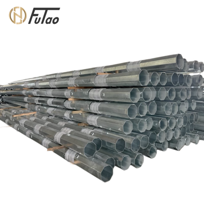 Buy 11m 11kV-33kV Hot Dip Galvanized Steel Electrical Pole – Q235B / Q355B Octagonal Utility Pole for Medium-Voltage Overhead Lines online manufacture