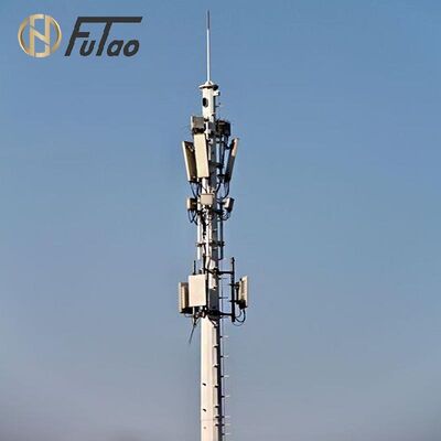 Buy 25m 30m 40m Hot Dip Galvanized Mobile Cell Tower | Steel Communication Tower for 5G Wireless Antenna online manufacture