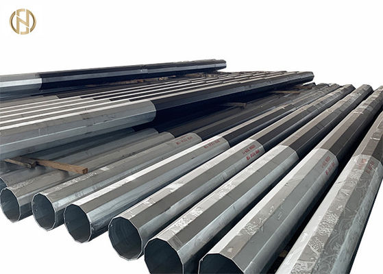 Buy Galvanized Color Tubular Steel Pole 33KV Double Circuit Suspension Tower online manufacture