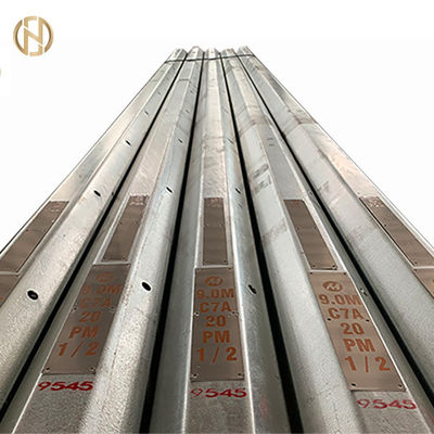 Buy 2M - 50M Electrical Power Pole / Steel Power Pole Gray With Black Color online manufacture