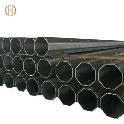 Buy Buried Type Metal Utility Poles GR50 Octagonal Shape 15KV 33KV 14m online manufacture