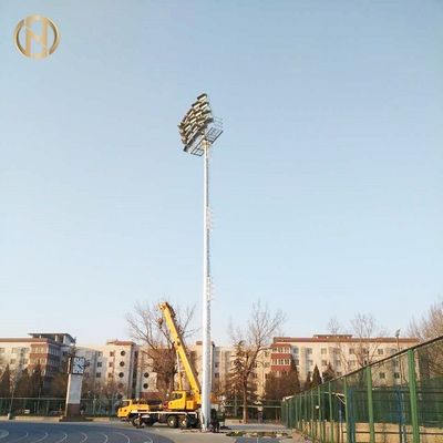 Buy Electric Lifting High Mast Street Light Pole 25M 30M 35M Long Service Life online manufacture