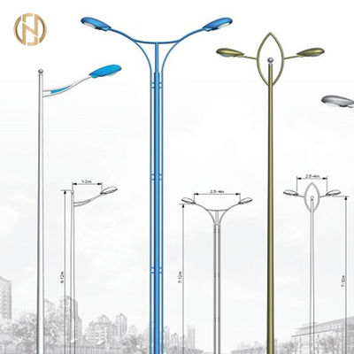 Buy 2020 New Product Hot Dip Galvanized Single Double Arm Street Light Pole online manufacture