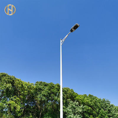 Buy Steel Street Light Pole Galvanized / Spray Powder Surface Treatment online manufacture