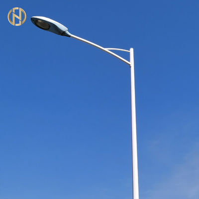Buy Galvanized Street Light Pole  7M Street Lamp Pole Customized Height online manufacture