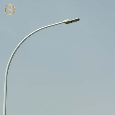 Buy Double Arm Hot Rolled Steel Lighting Pole Wind Resistant ISO 9001 Certified online manufacture