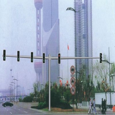 Buy Green Yellow Red Light Pole 3M 6M Hot Dip Galvanization / Powder Coating Surface online manufacture