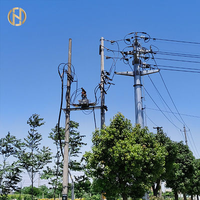 Buy Galvanized Monopole Steel Metal Power Pole Wind Resistant 3.5mm online manufacture