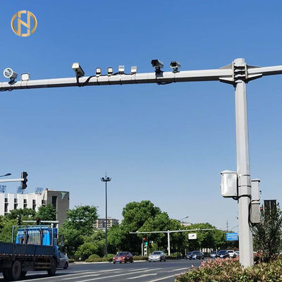 Buy Octagonal CCTV Camera Pole For Traffic In L Shape Earthquake Resistant online manufacture