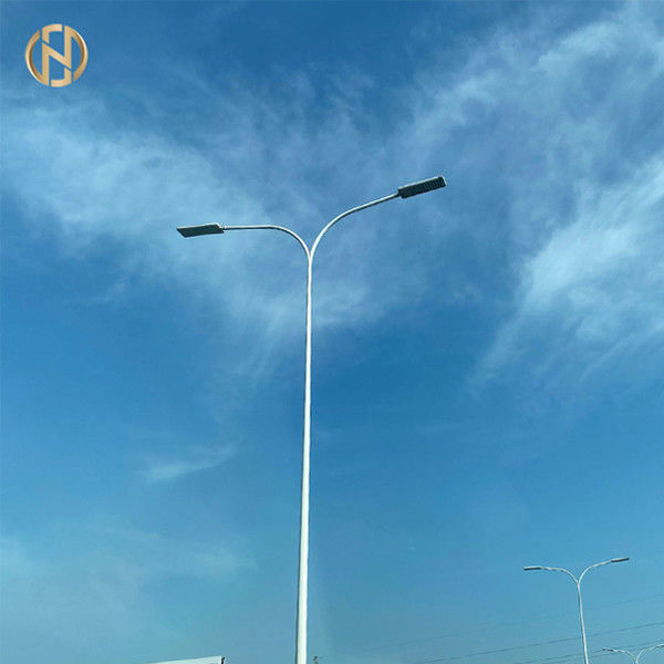 Customized Painting Color Hot-Dip Galvanized and Electrostatic Spraying Street Light Pole for Durability