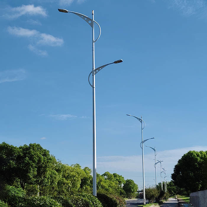 Customizable Street Light Pole Design with Hot-Dip Galvanized Steel Material