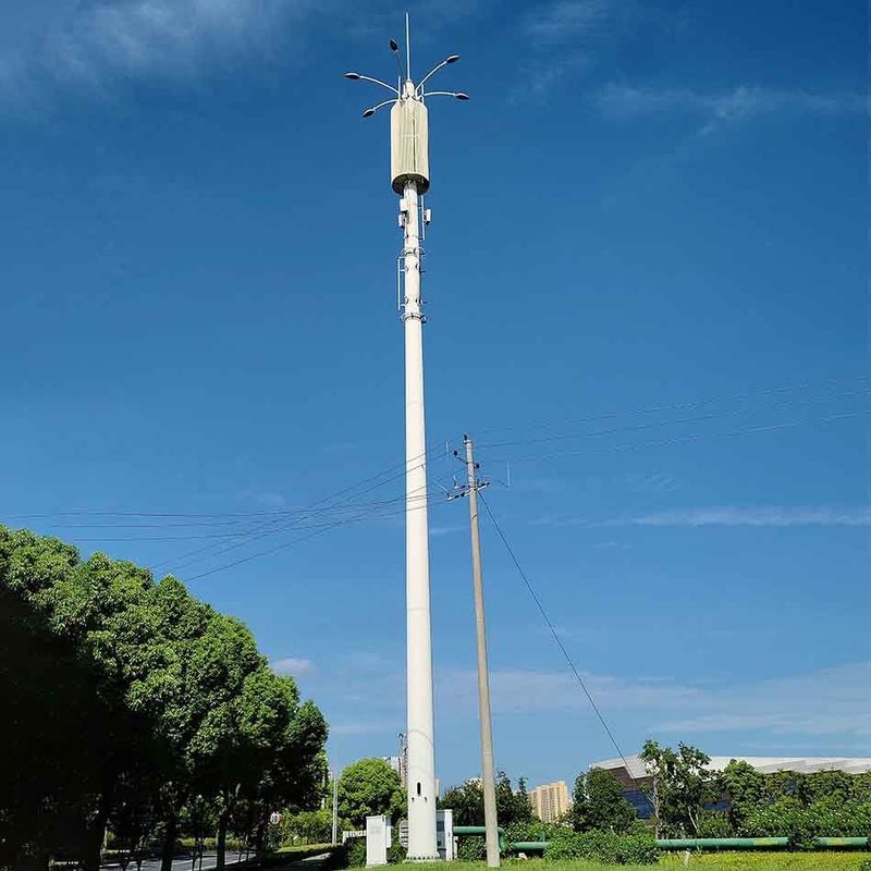 Customized Radome Antenna Communication Pole Hot Dip Galvanized