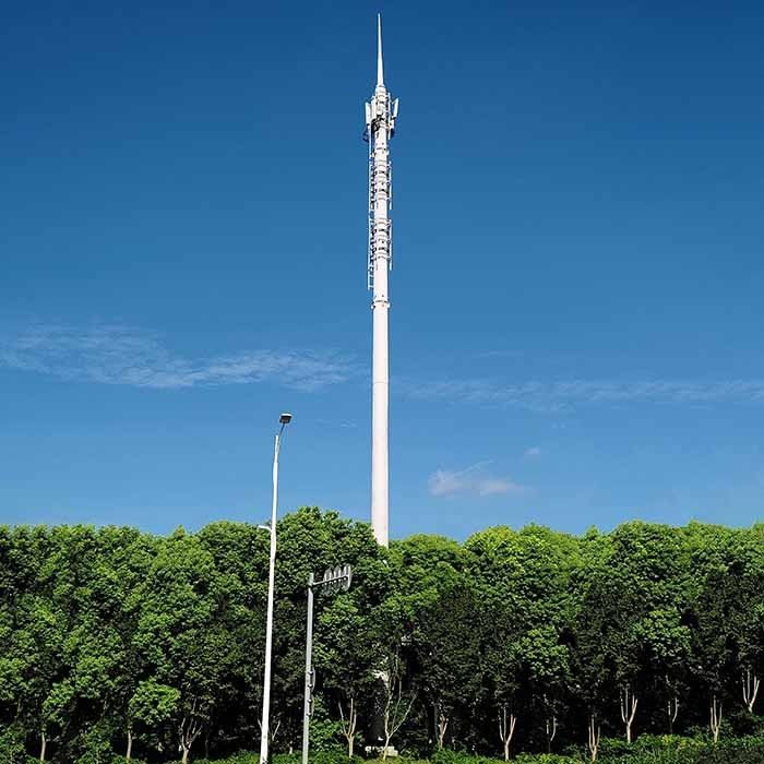 Hot Dip Galvanized Telecommunication Post With Customizable Height And Wind Design