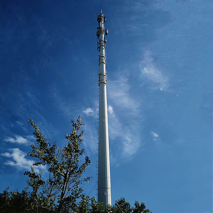 15m-60m Height Telecom Poles With 25m/s Wind Pressure Calculation