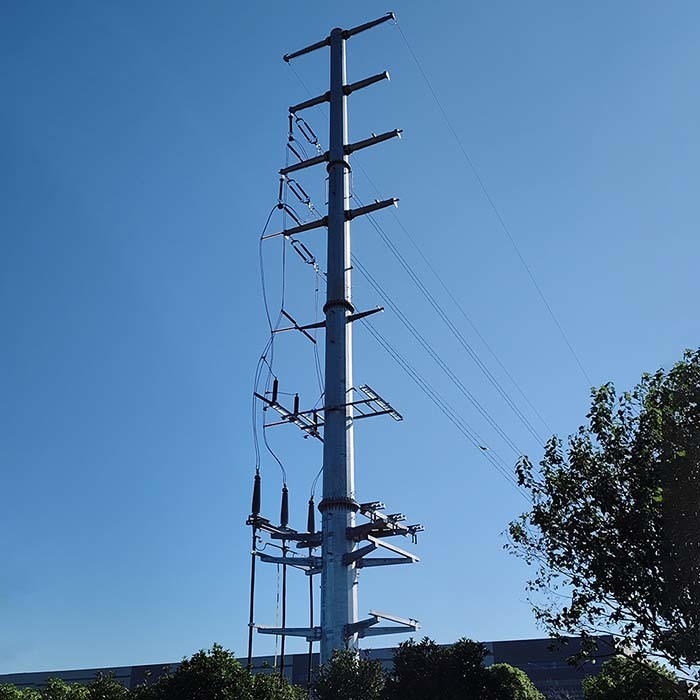 Hot-dip Galvanized High Voltage Power Electric Transmission Line Pole Electrical Equipment
