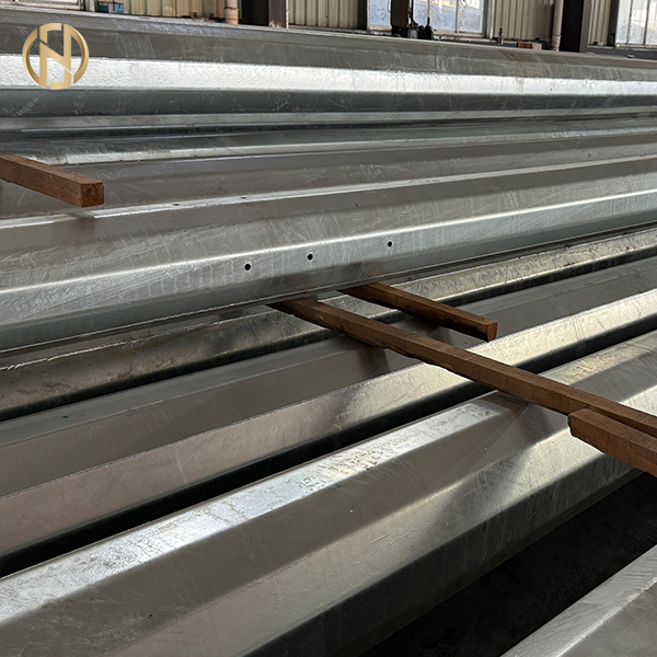 9M 10M 12M Hot Dip Galvanized Concrete Electric Pole 33KV Steel Tower Pole for Power Distribution Equipment