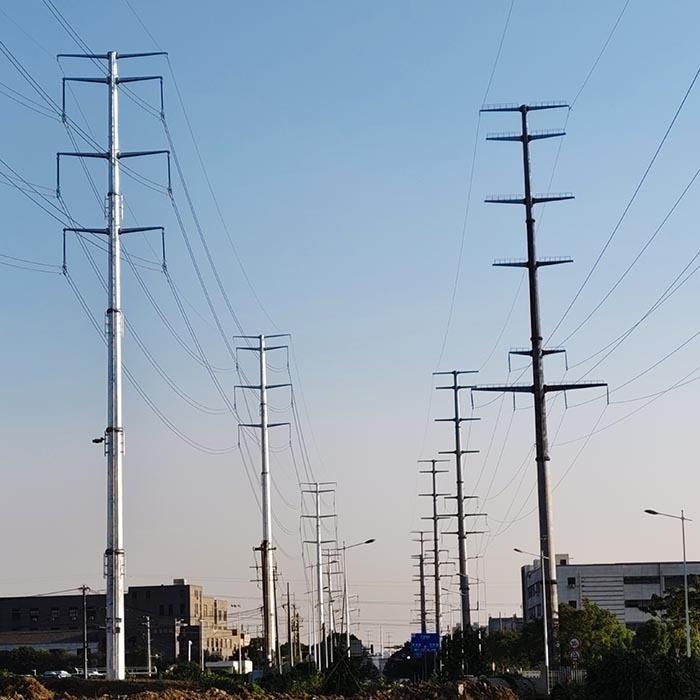 9M 10M 12M Hot Dip Galvanized Concrete Electric Pole 33KV Steel Tower Pole for Power Distribution Equipment