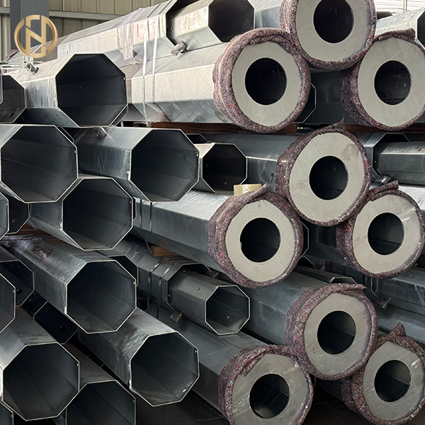 High-quality Export Octagonal Hot-dip Galvanized Transmission Line Steel Poles