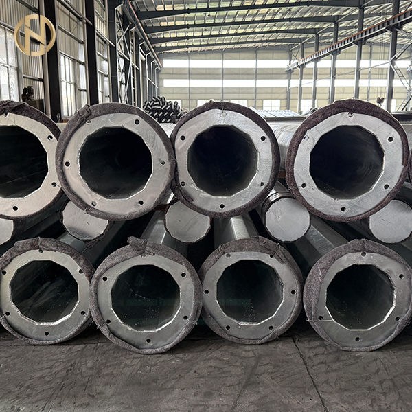 High-quality Export Octagonal Hot-dip Galvanized Transmission Line Steel Poles