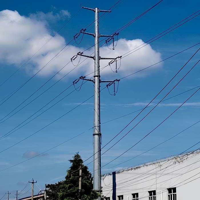High-quality Export Octagonal Hot-dip Galvanized Transmission Line Steel Poles